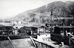 Railwaystations: Orsova, Romania: View of a railway station