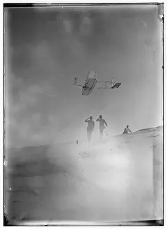 Soaring: Orville Wright flying, Kitty Hawk