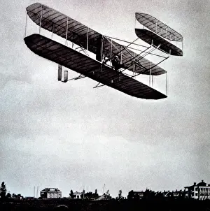 Bi Plane: Orville Wright Flying the Wright Bi-Plane