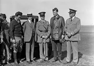Dayton: Orville Wright, Major John F. Curry, and Colonel Charles Lin