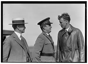 Dayton: Orville Wright, Major John F. Curry, and Colonel Charles Lin