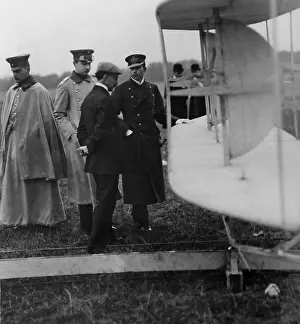 Elevator: Orville Wright, Prince August Wilhelm and Prince Adalbert, 1