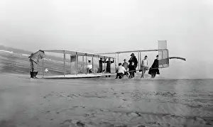 Patent: Orville Wright and his team preparing the Wright