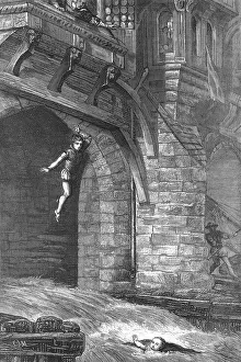 Leaped: Osborne's leap into the River Thames