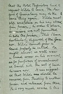Pardon: Oscar Wilde release letter