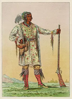 Catlin: Osceloa, Chief of the Seminoles, by George Catlin