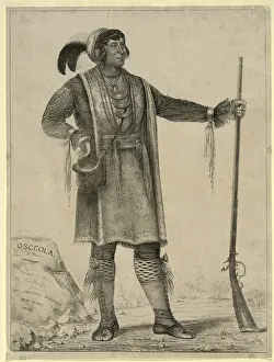 Seminole: Osceola, Seminole Chief of Florida. lithograph ?