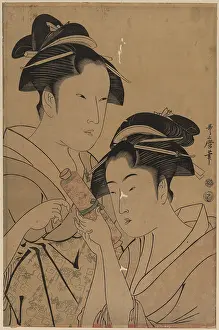 Teahouse: Osen of Kagiya and Ohisa of Takashima
