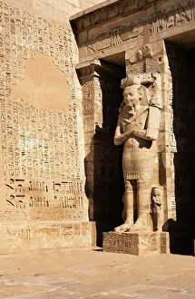 Meryamun: Osirian column, Temple of Ramesses III, Medinet Habu, Thebes