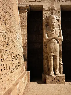 Meryamun: Osirian column, Temple of Ramesses III, Medinet Habu, Thebes