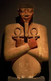 Twelfth: Osiride pillar of pharaoh Senusret I. Egypt
