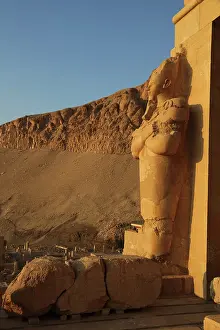 Flail: Osiride statues, Temple of Hatshepsut, Theban Necropolis