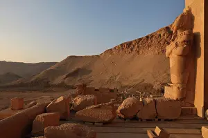 Flail: Osiride statues, Temple of Hatshepsut, Theban Necropolis