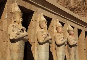 Flail: Osiride statues, Temple of Hatshepsut, Theban Necropolis