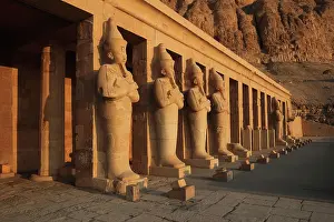 Tourist Attraction: Osiride statues, Temple of Hatshepsut, Theban Necropolis