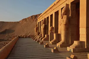 Tourist Attraction: Osiride statues, Temple of Hatshepsut, Theban Necropolis