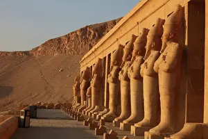 Tourist Attraction: Osiride statues, Temple of Hatshepsut, Theban Necropolis