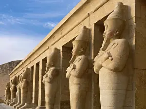 Flail: Osiride statues, Temple of Hatshepsut, Luxor, Egypt