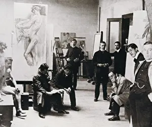 Kokoschka: Oskar Kokoschka with his fellow students
