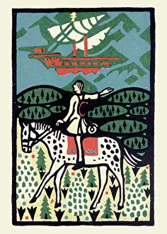 Kokoschka: Oskar Kokoschka. Rider and Sailing