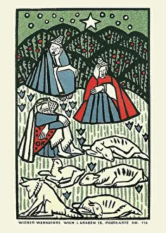 Kokoschka: Oskar Kokoschka. Three sleeping Shepherds