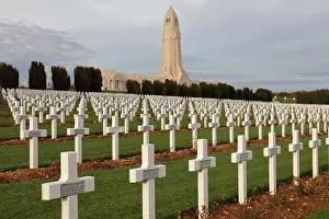 Ossuary: Ossuaire de Douaumont and cemetery, Verdun, Lorraine, France
