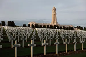 Ossuary: Ossuaire de Douaumont and cemetery, Verdun, Lorraine, France
