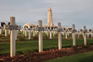 Ossuary: Ossuaire de Douaumont and cemetery, Verdun, Lorraine, France