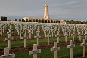 Ossuary: Ossuaire de Douaumont and cemetery, Verdun, Lorraine, France