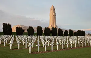 Ossuary: Ossuaire de Douaumont and cemetery, Verdun, Lorraine, France