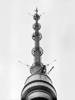 Sedmoe: Ostankino Tower in Moscow, 1970