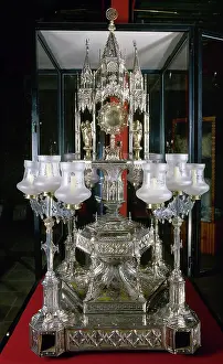 Backing: Ostensory silver, 1867. From Lleida Cathedral. The capitular