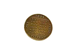 Calendars: O'Sullivan's Novelty Calendar token