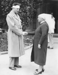 Mosley: Oswald Mosley with a bandage round his head