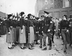 Mosley: Oswald Mosley with female members of the BUF