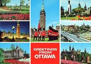 Laurier: Ottawa, Canada - Greetings from Ottawa multi-view postcard