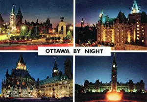 Laurier: Ottawa, Ontario, Canada - Nighttime scenes
