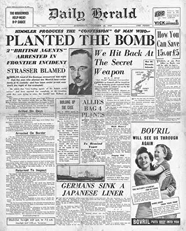 Strasser: Otto Strasser accused of organising bomb plot to kill Hitler