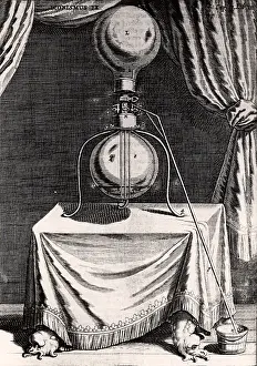 Guerickes: Otto von Guericke's air pump. From Experimental
