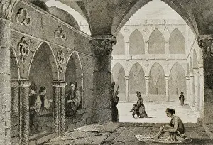 Lemaitre: Ottoman domination. Acre. Bazaar at Saint Jean d'Acre