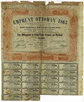 Coupons: Ottoman Empire Bearer Bond