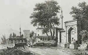 Minarets: Ottoman Empire. Turkey. View of Gallipoli