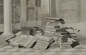 Calligraphy: Ottoman Empire. Turkish books