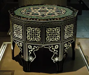 Polygonal: Ottoman marquetry and tile-top table. Turkey. 1560. Victoria