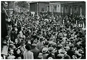 Apr19: Outbreak of WWII - crowds outside Downing Street