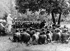 Pastor: Outdoor mission service, 1931