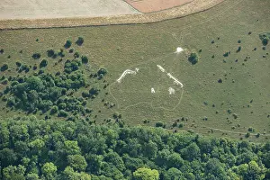 Commemorations: Outline chalk map of Australia, Wiltshire