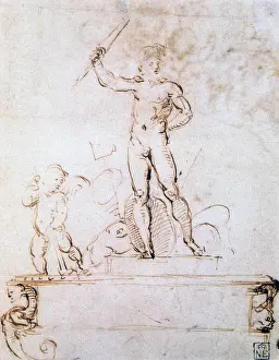 Admired: Outline composition for a decoration of a festival