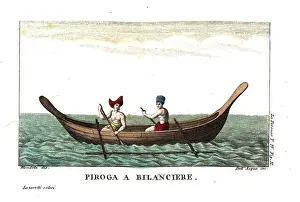 Viaggi: Outrigger canoe of Easter Island (Rapa Nui)