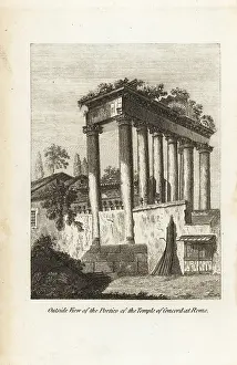 Charles Taylor: Outside the ruins of the Temple of Concord, Rome